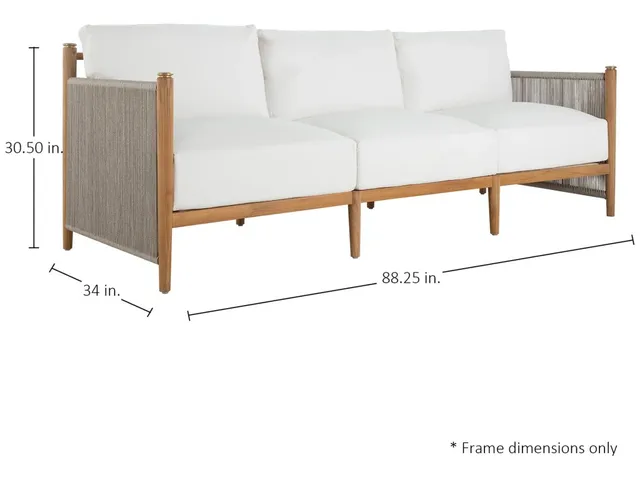 Pacifica Teak Outdoor Sofa - Alternative View