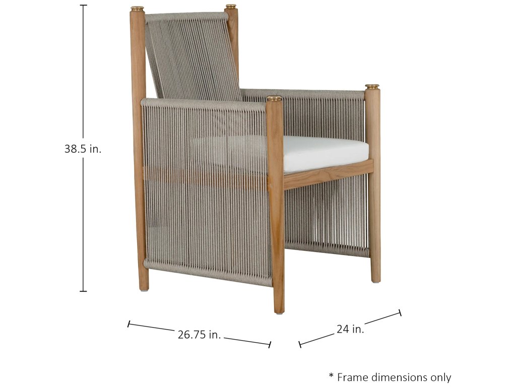 Pacifica Teak Outdoor Arm Chair - image 1