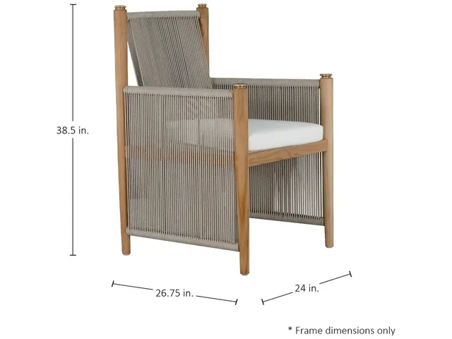 Pacifica Teak Outdoor Arm Chair - Alternative View