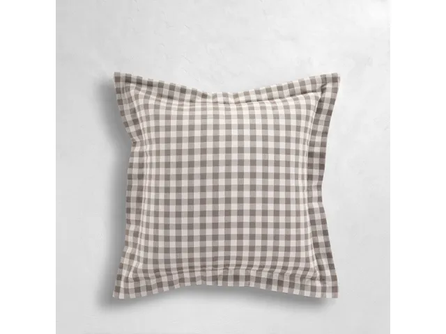 Check Plaid Outdoor Throw Pillow - Alternative View