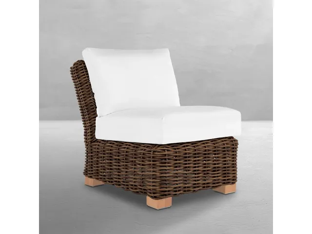 Montauk N-Dura Resin Wicker Outdoor Slipper Sectional