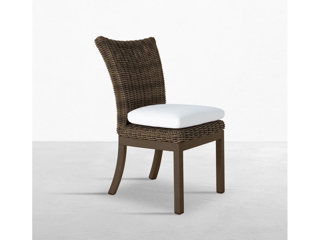 Montecito N-Dura Resin Wicker Outdoor Woven Side Chair - main image