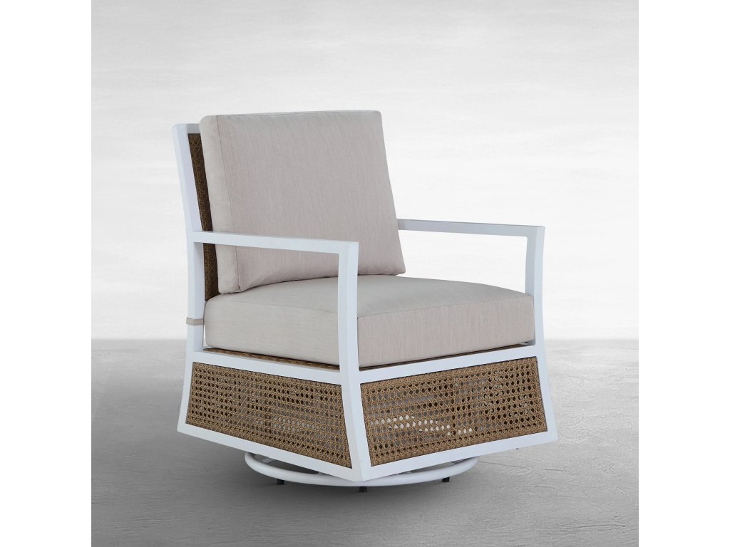 Bermuda Aluminum and Cane Glider Lounge - main image