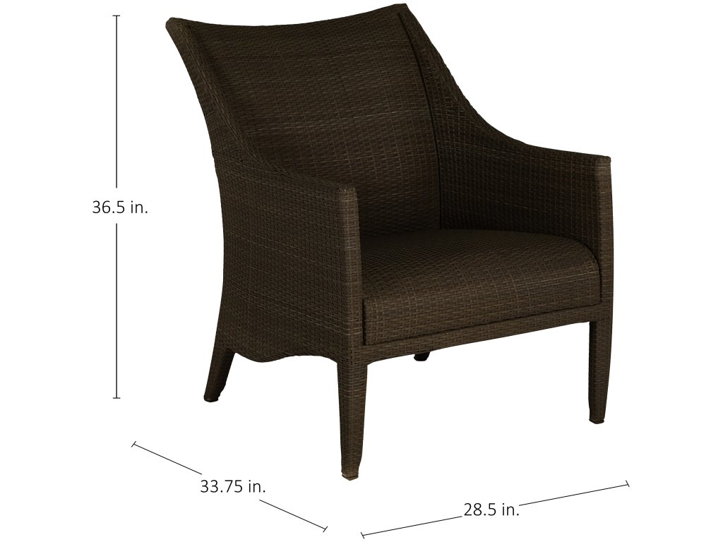 Athena Plus Woven N-Dura Resin Wicker Outdoor Lounge Chair - image 1