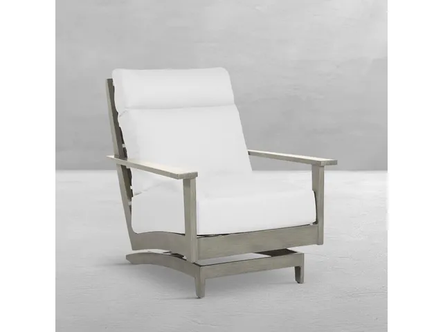 Kennebunkport Wrought Aluminum Outdoor Spring Lounge Chair