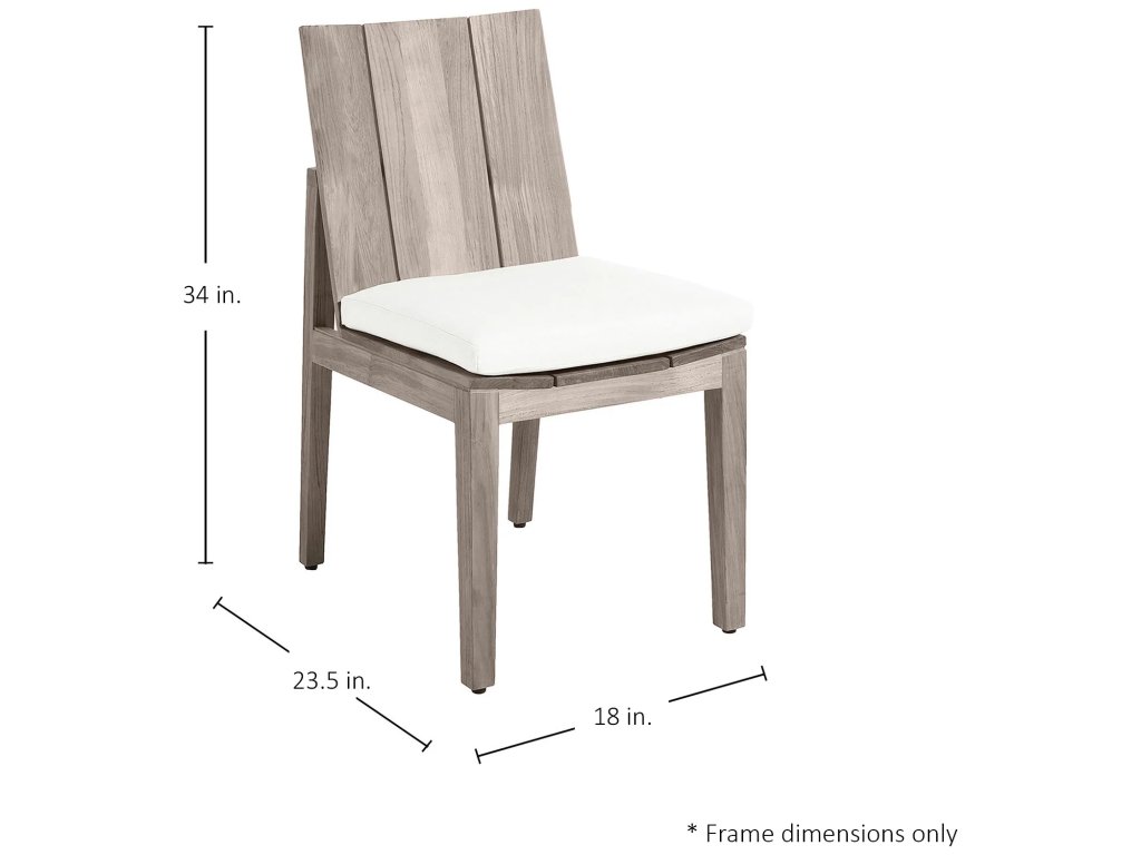 Ashland Teak Outdoor Side Chair - image 1