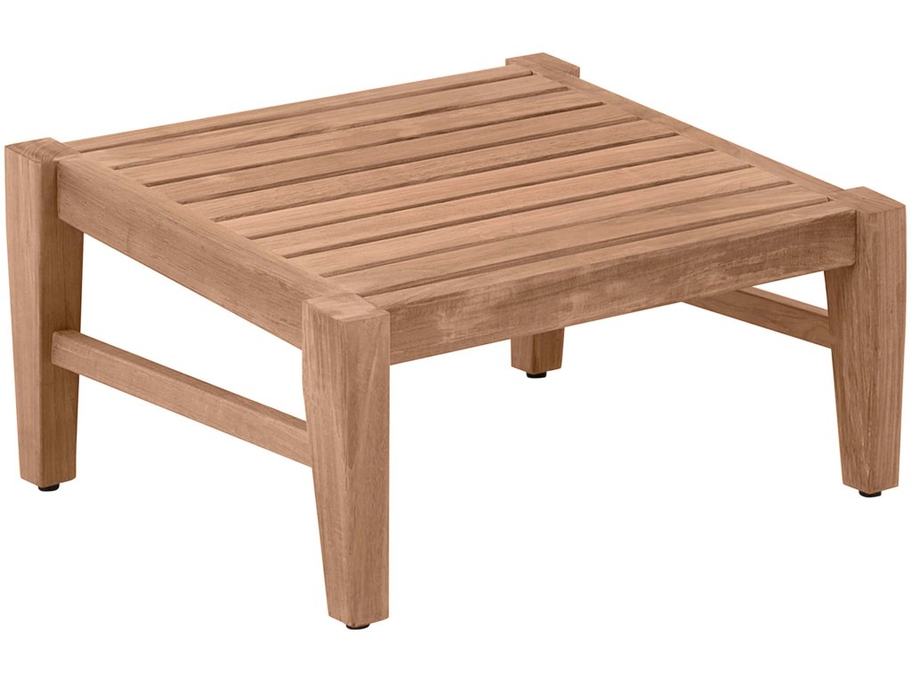 Croquet Teak Outdoor Ottoman - image 3