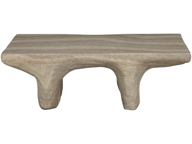 Ridge Cast Stone Outdoor Coffee Table - Alternative View