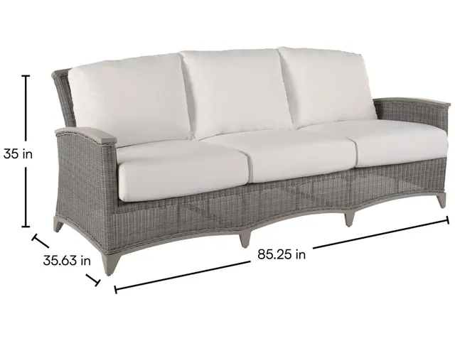 QS Astoria Sofa, Oyster with Bali Pearl Cushions - Alternative View