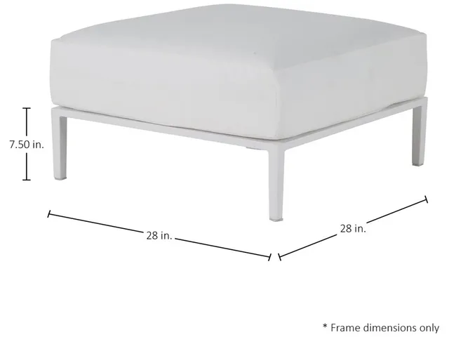Havana N-Dura Resin Wicker Outdoor Ottoman - Alternative View