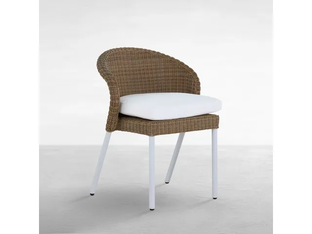 Dune Resin Wicker Stacking Side Chair