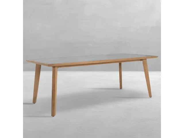 Madeira Teak Rectangle Outdoor Table 84 in. W x 30 in. H
