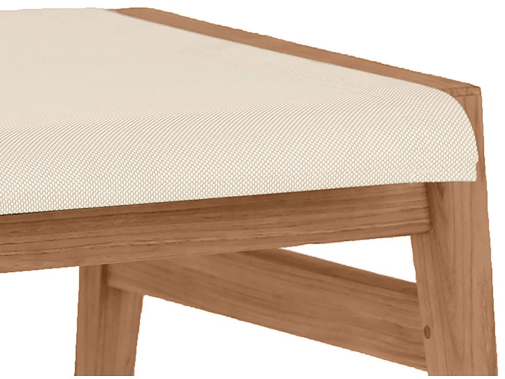 Coast Teak Outdoor Ottoman - image 3