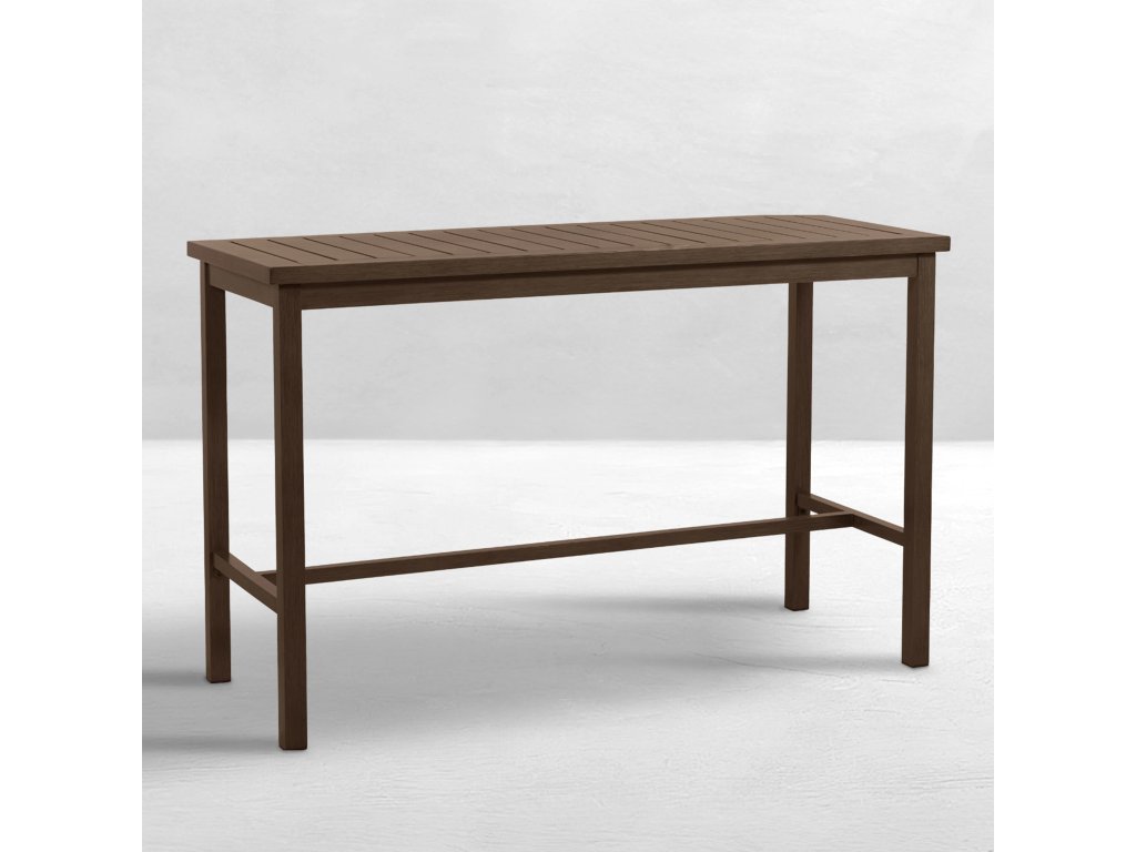Club Aluminum Rectangle Outdoor Bar Table - main image