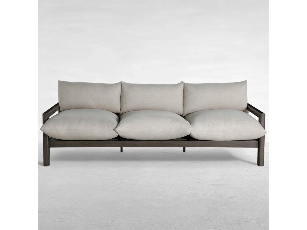 Monterey Wrought Aluminum Outdoor Sofa - main image