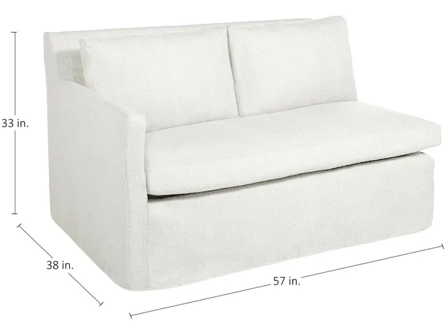 Nora Outdoor Left Arm Facing Loveseat Sectional - Alternative View