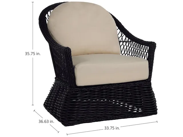 Soho Woven N-Dura Resin Wicker Outdoor Lounge Chair