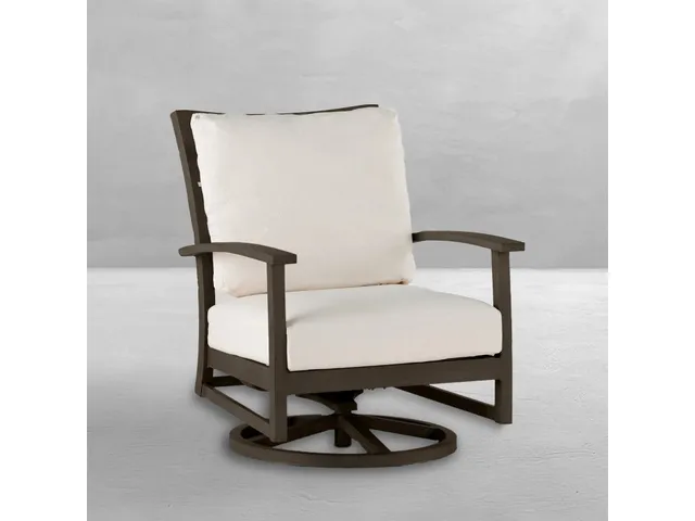 Charleston Wrought Aluminum Outdoor Swivel Rocker Lounge