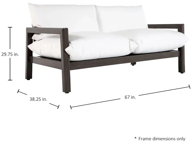 Monterey Wrought Aluminum Outdoor Sofa - Alternative View