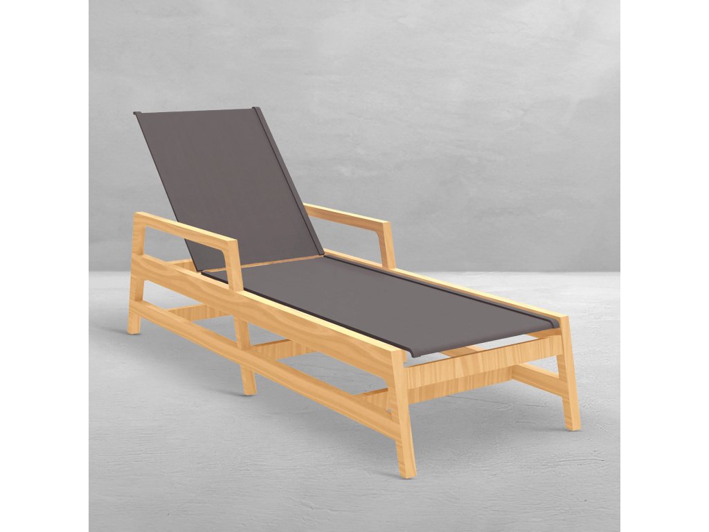 Seashore N-Dura Wood Outdoor Chaise Lounge - main image