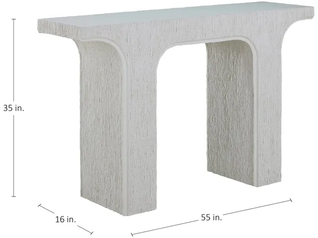 Cavi Cast Stone Console Table