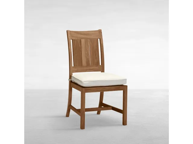 Croquet Teak Outdoor Side Chair