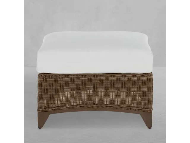 Astoria N-Dura Resin Wicker Outdoor Woven Ottoman