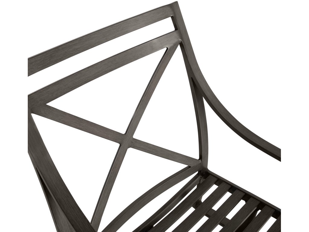 Monaco Wrought Aluminum Outdoor Swivel Rocking Arm Chair - image 2