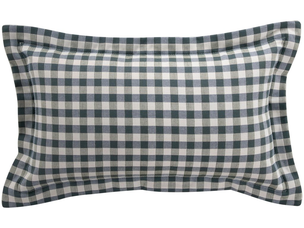 Check Plaid Outdoor Lumbar Pillow - image 4