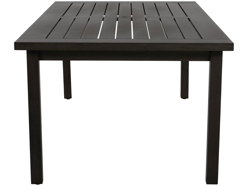 Club Aluminum Rectangle Outdoor Slatted Table - image 4