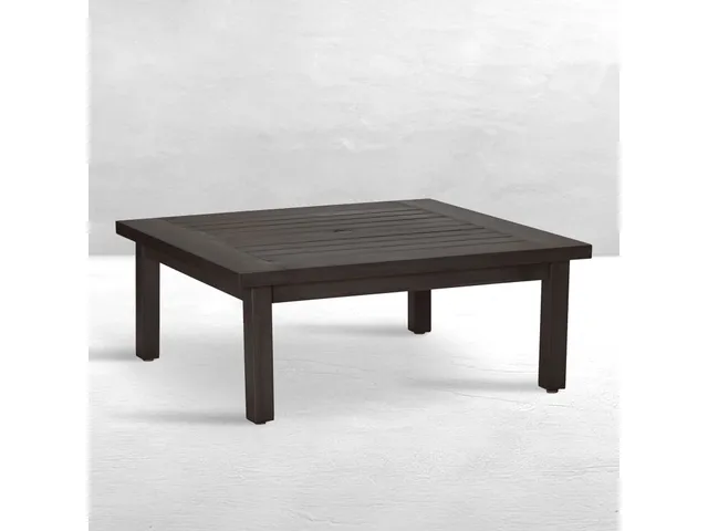 Club Aluminum Square Outdoor Coffee Table