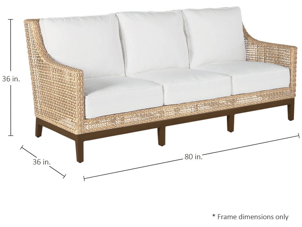 Peninsula N-Dura Resin Wicker Outdoor Sofa - image 1