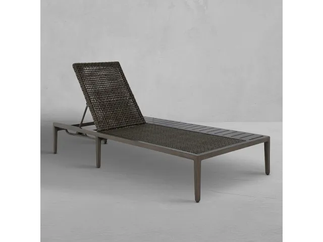 Harbor N-Dura Resin Wicker Outdoor Left Arm Chaise Lounge