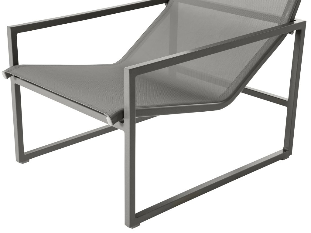 Serenata Sling Wrought Aluminum Outdoor Easy Lounge Chair - image 6
