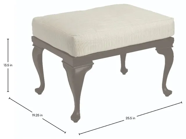 Provance Aluminum Ottoman