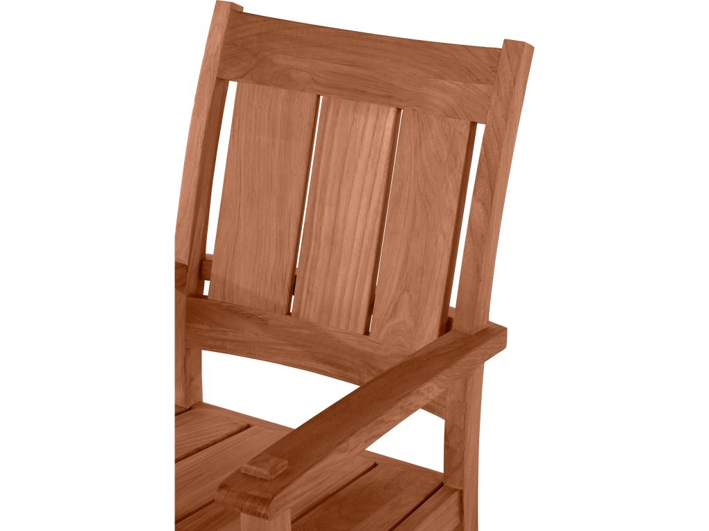 Croquet Teak Outdoor Arm Chair - image 3