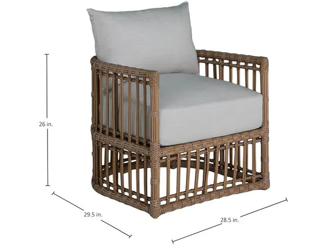 Newport N-Dura Resin Wicker Outdoor Woven Barrel Chair - Alternative View