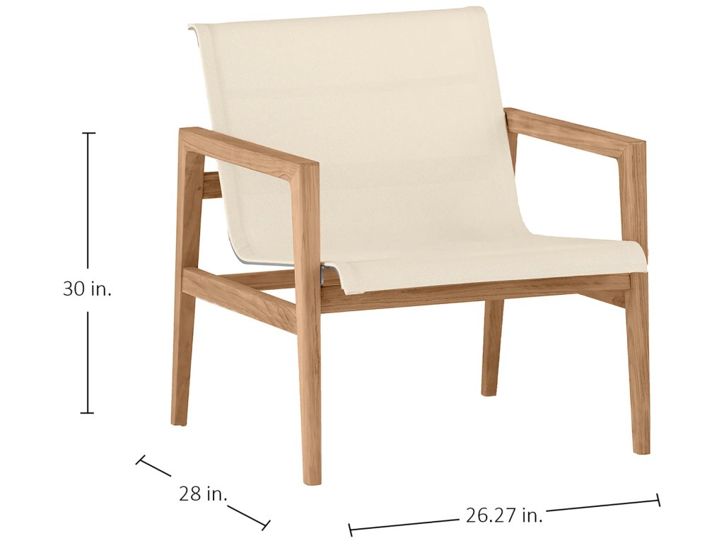 Coast Teak Outdoor Lounge Chair - image 1