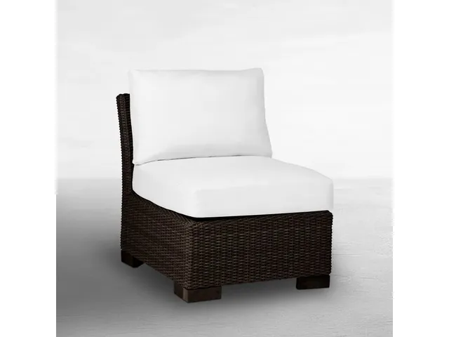 Club Woven N-Dura Resin Wicker Outdoor Slipper Chair