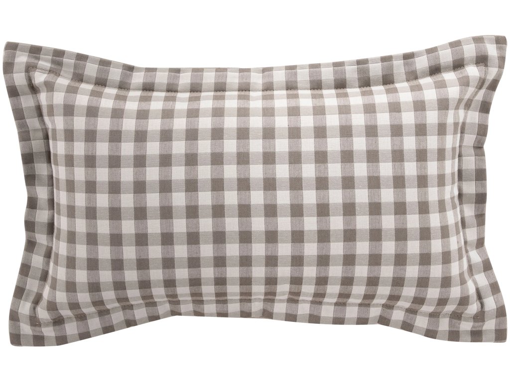 Check Plaid Outdoor Lumbar Pillow - image 5