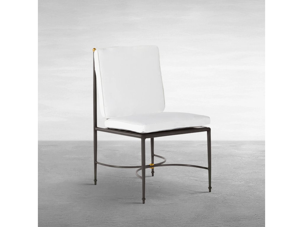 Roma Wrought Aluminum Outdoor Side Chair - main image