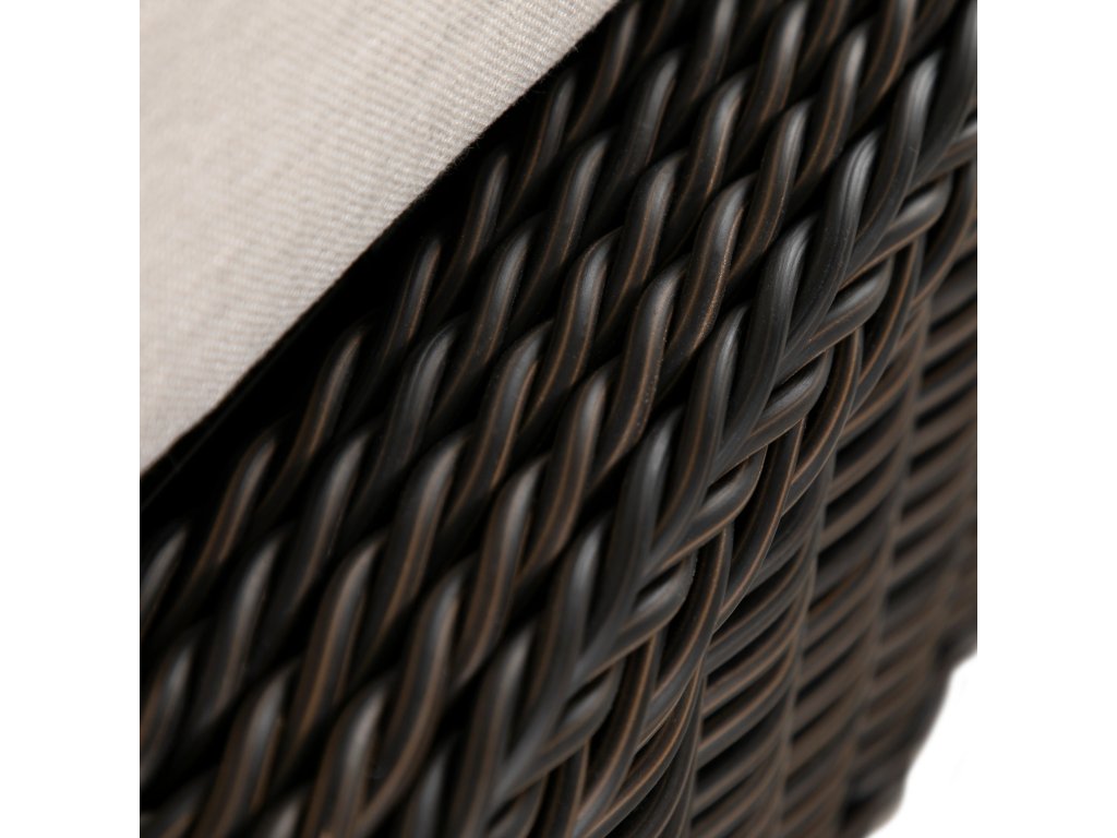 Rustic N-Dura Resin Wicker Outdoor Woven Ottoman - image 7