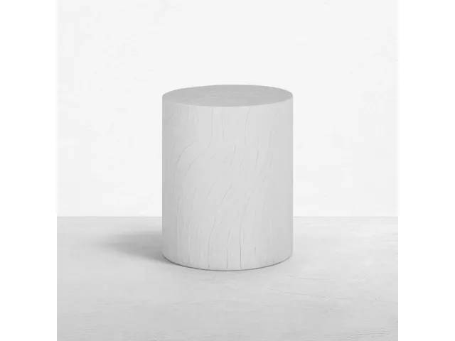 Ridge Cast Stone Side Table