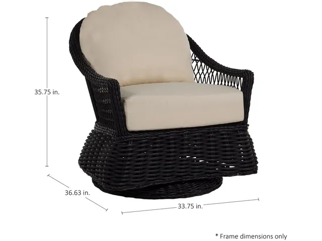 Soho Woven N-Dura Resin Wicker Outdoor Swivel Glider Lounge