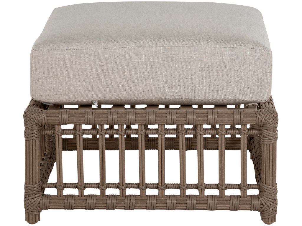 Newport N-Dura Resin Wicker Outdoor Woven Ottoman - image 4