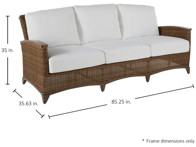 Astoria N-Dura Resin Wicker Outdoor Sofa - Alternative View