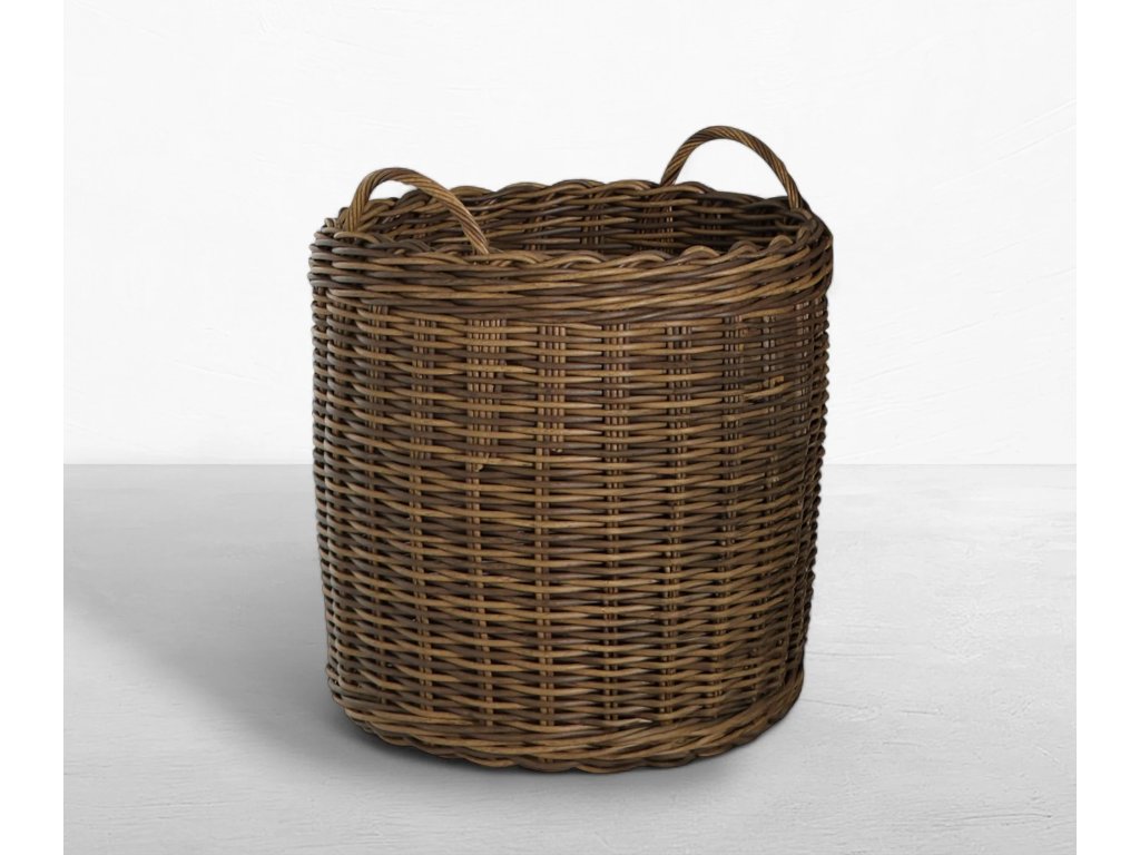 Montecito Medium Woven Wicker Outdoor Basket - main image
