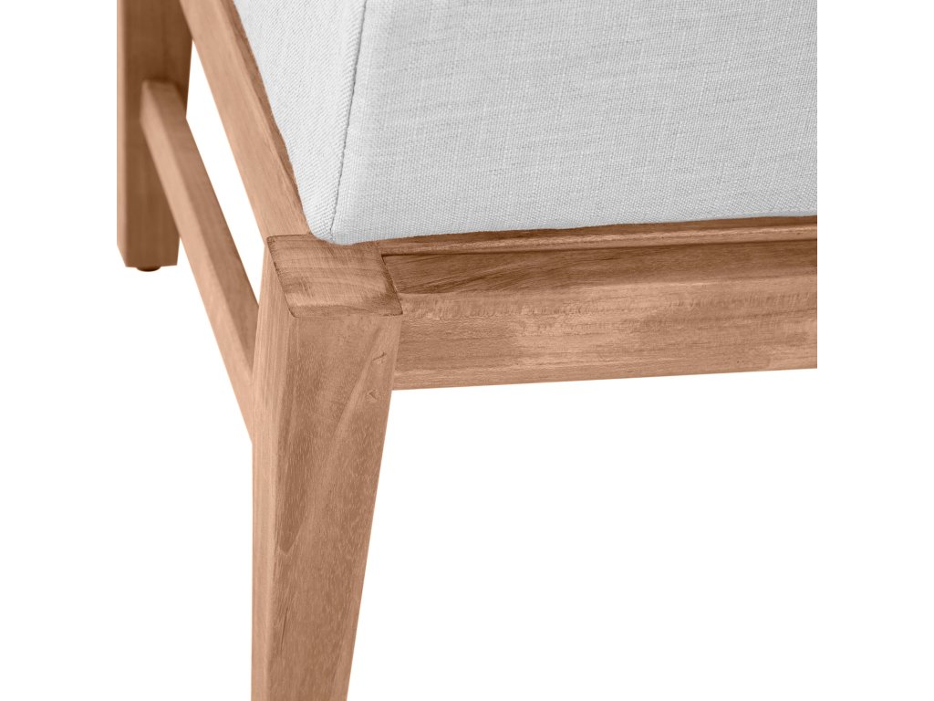Croquet Teak Outdoor Ottoman - image 9