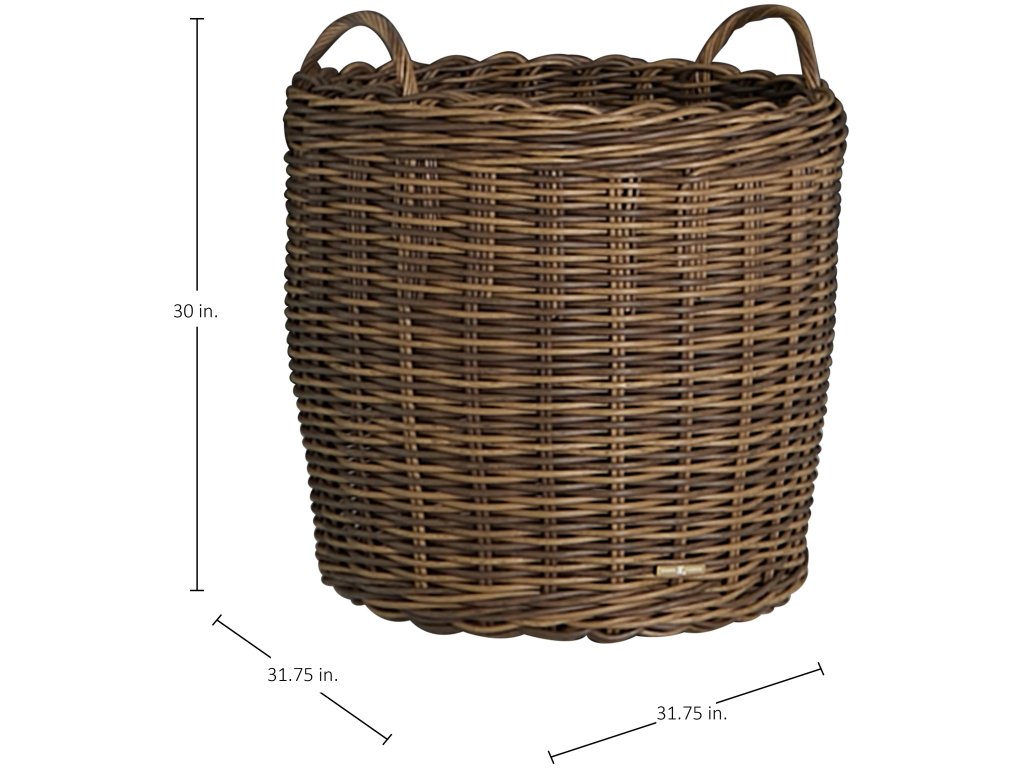 Montecito Large Woven Wicker Outdoor Basket - image 1