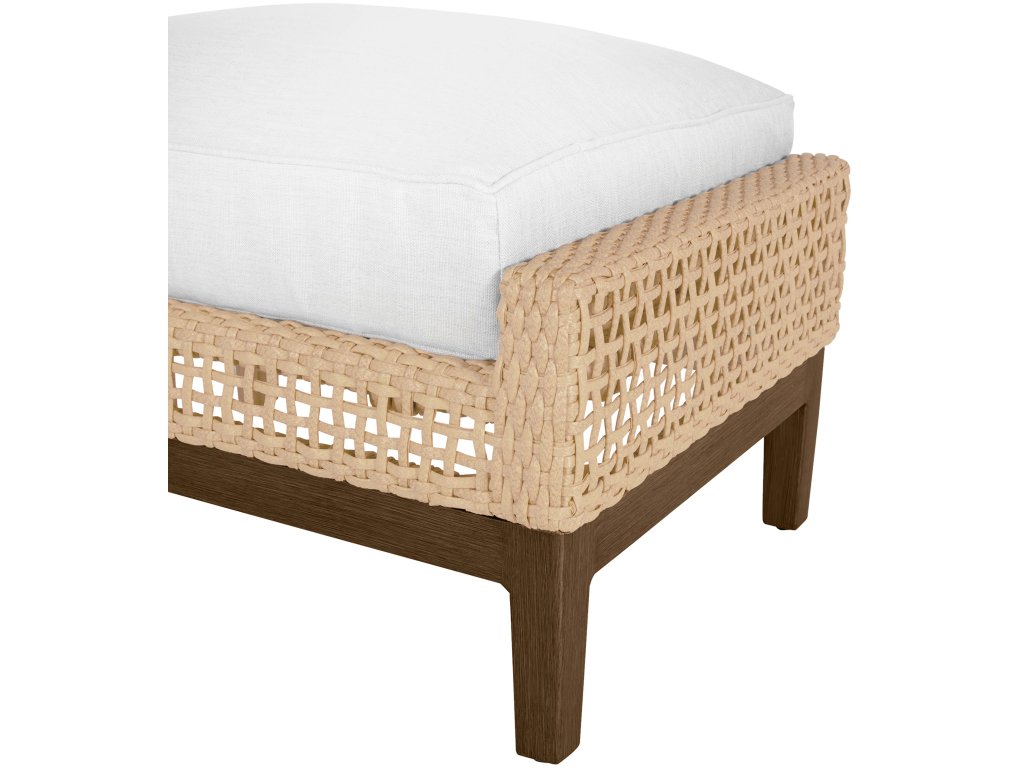 Peninsula Wicker Outdoor Woven Ottoman - image 4